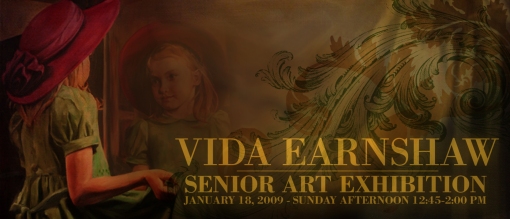 senior art exhibit invitation