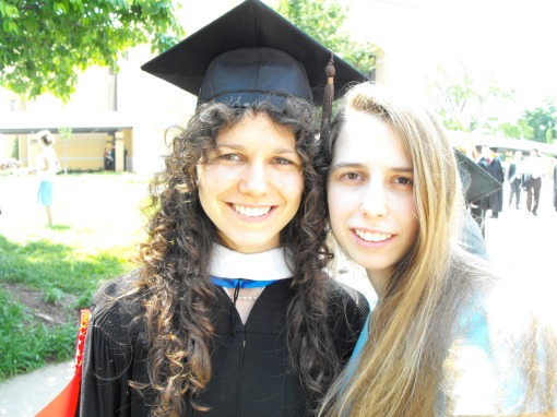 Vida and Ashley at Commencement